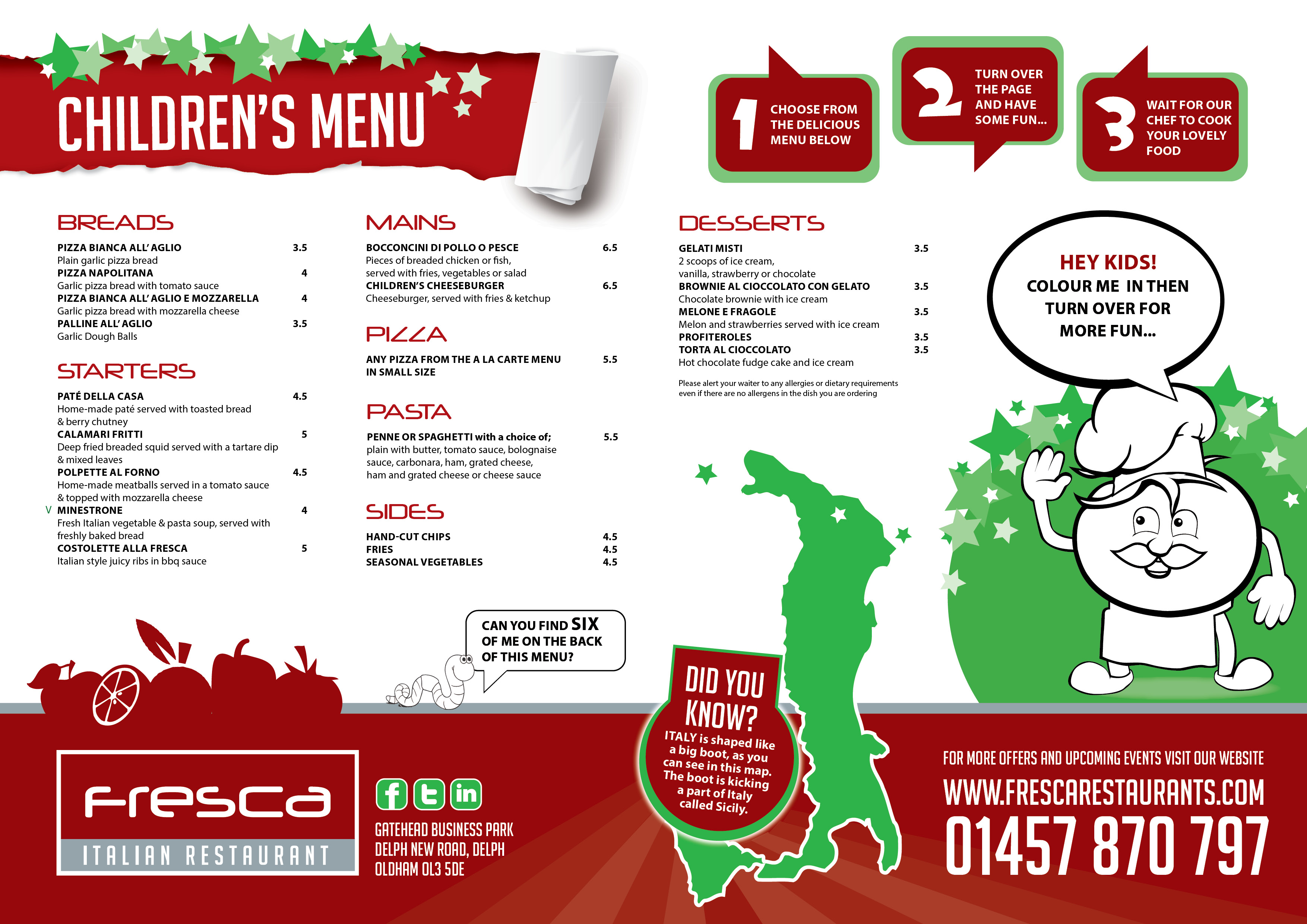 Childrens Menu